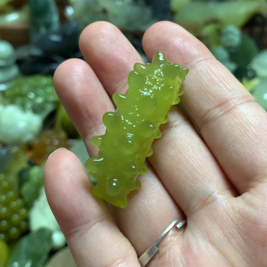 岫玉手把未镶嵌远*?手把