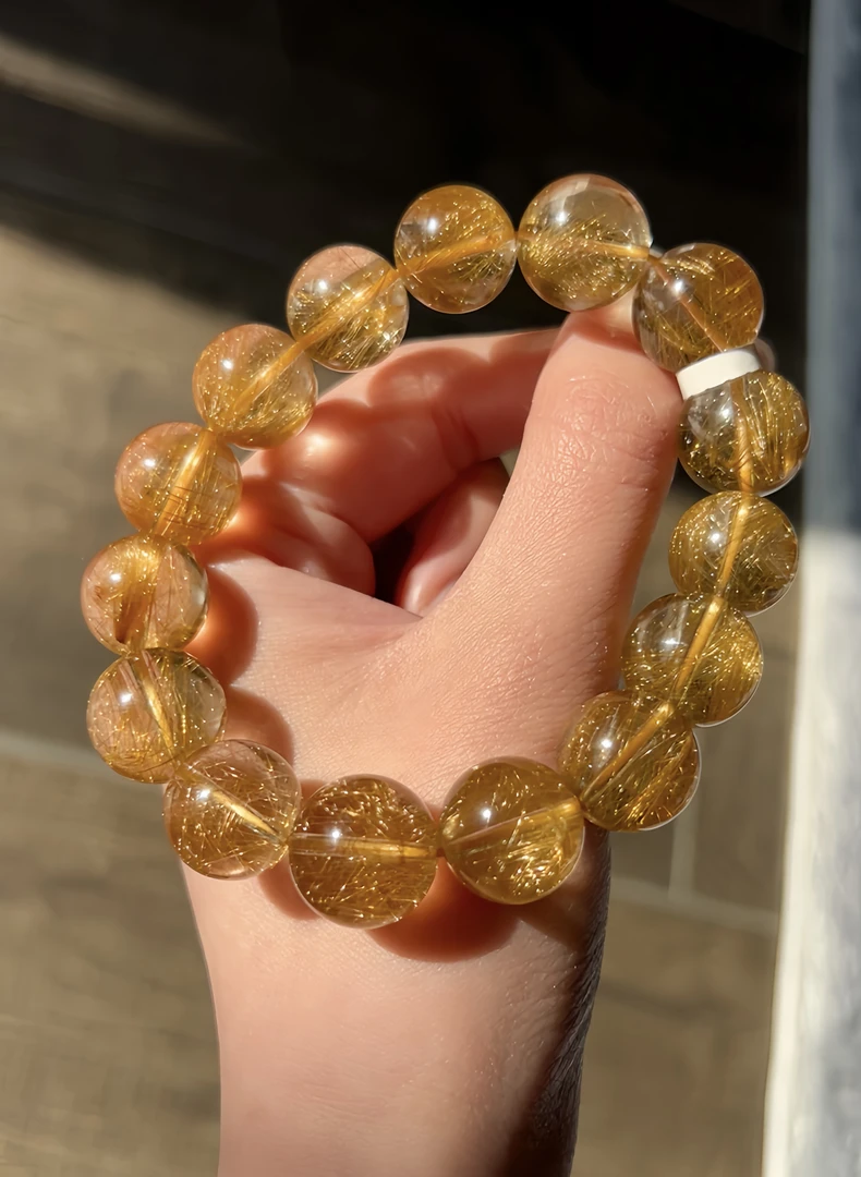 维纳斯太阳发晶手链