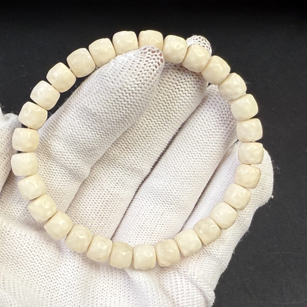 【云淼阁】龙脊菩提单圈手串小白龙无相卡8*7mm、无月有钥匙孔