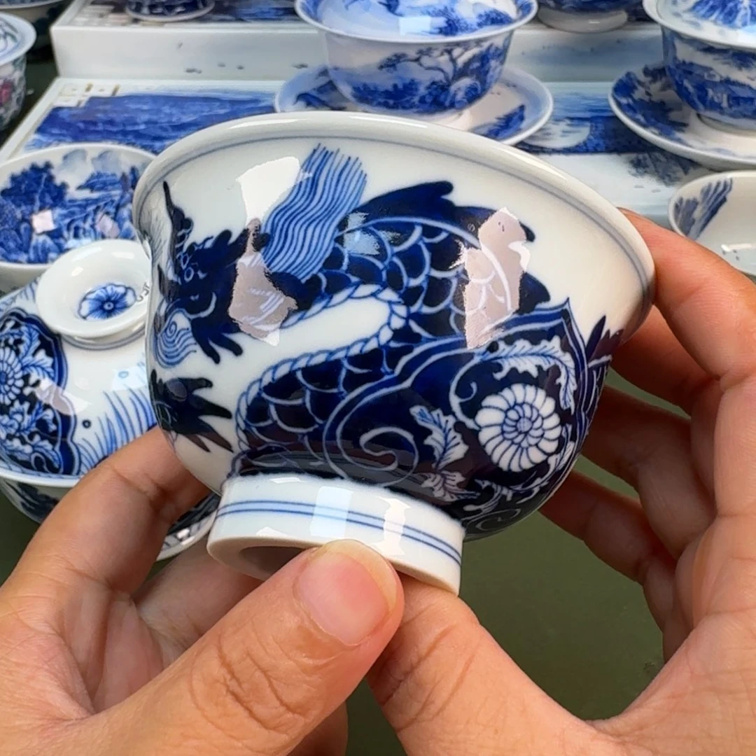 景德镇纯手绘茶具圆圆280