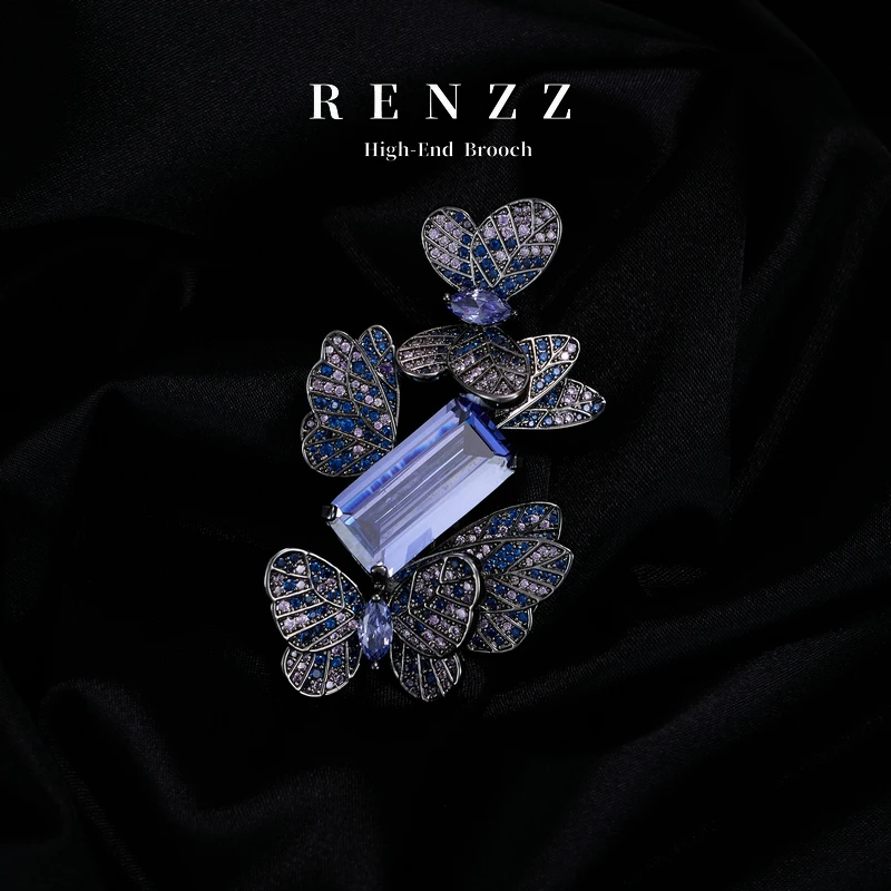 3030【魅蝶】设计师高定富婆自戴大衣送礼胸针