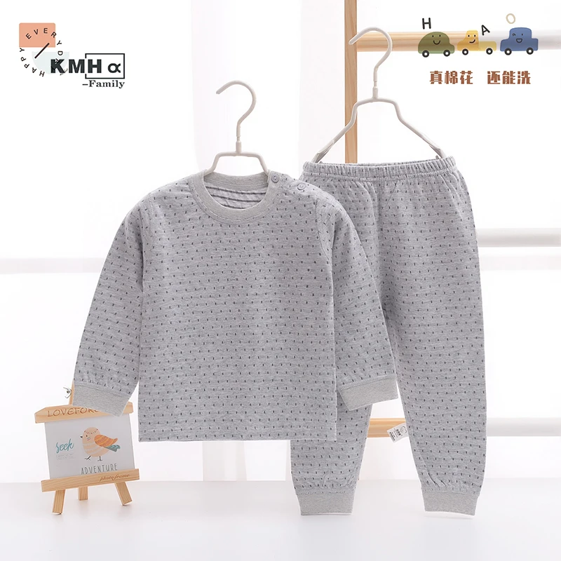 宝宝纯棉秋衣保暖衣衣服分体秋衣秋裤长袖春装婴儿连体衣春秋套装