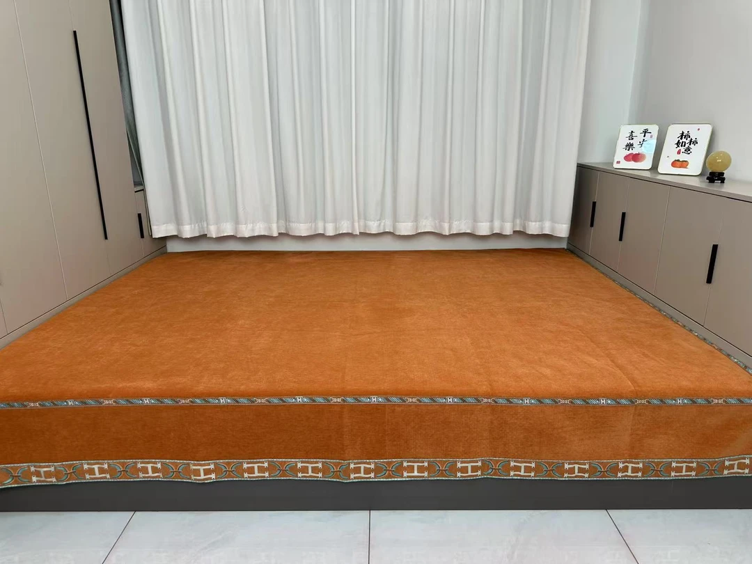 119素色系列防滑榻榻米炕盖床盖定做款不退不换  【枕套单拍】