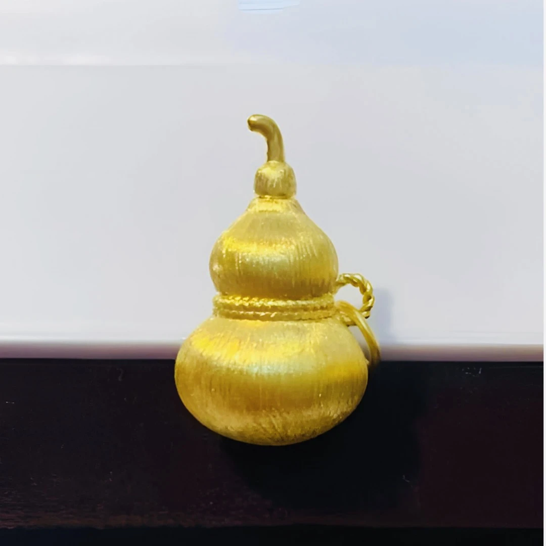 足金饰品/拉丝酒葫芦/0.97/1B5G0202/h