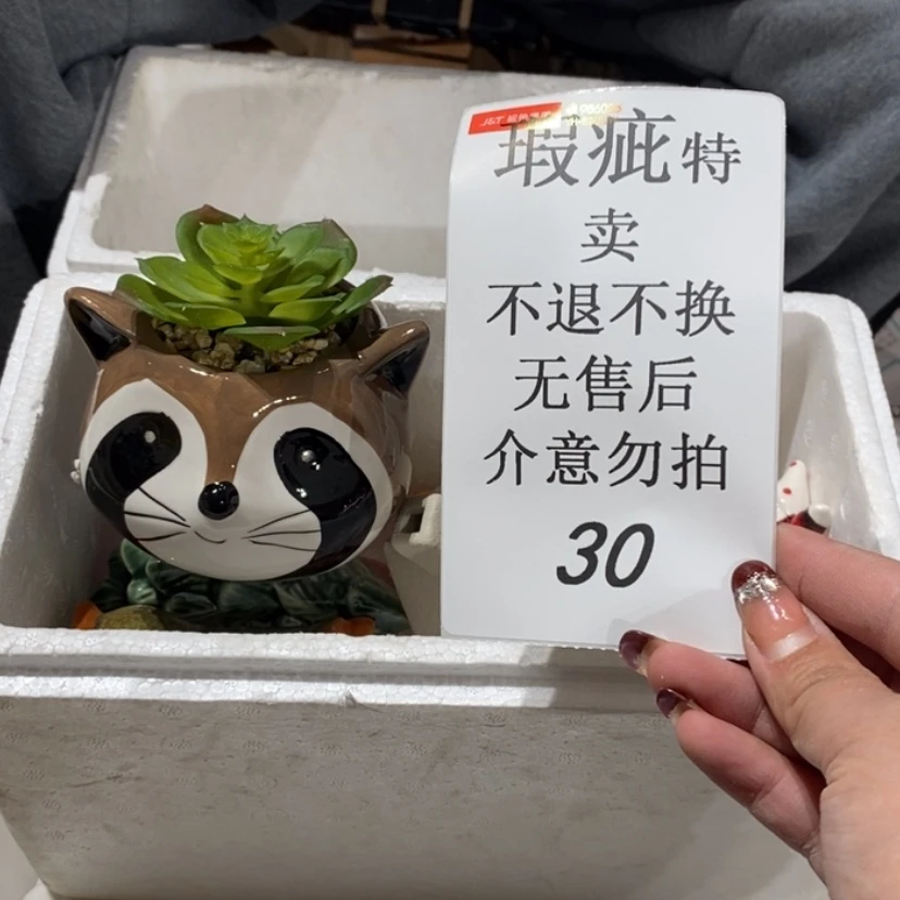 【闪购商品】摆件优***熊陶瓷摆件瑕疵特卖