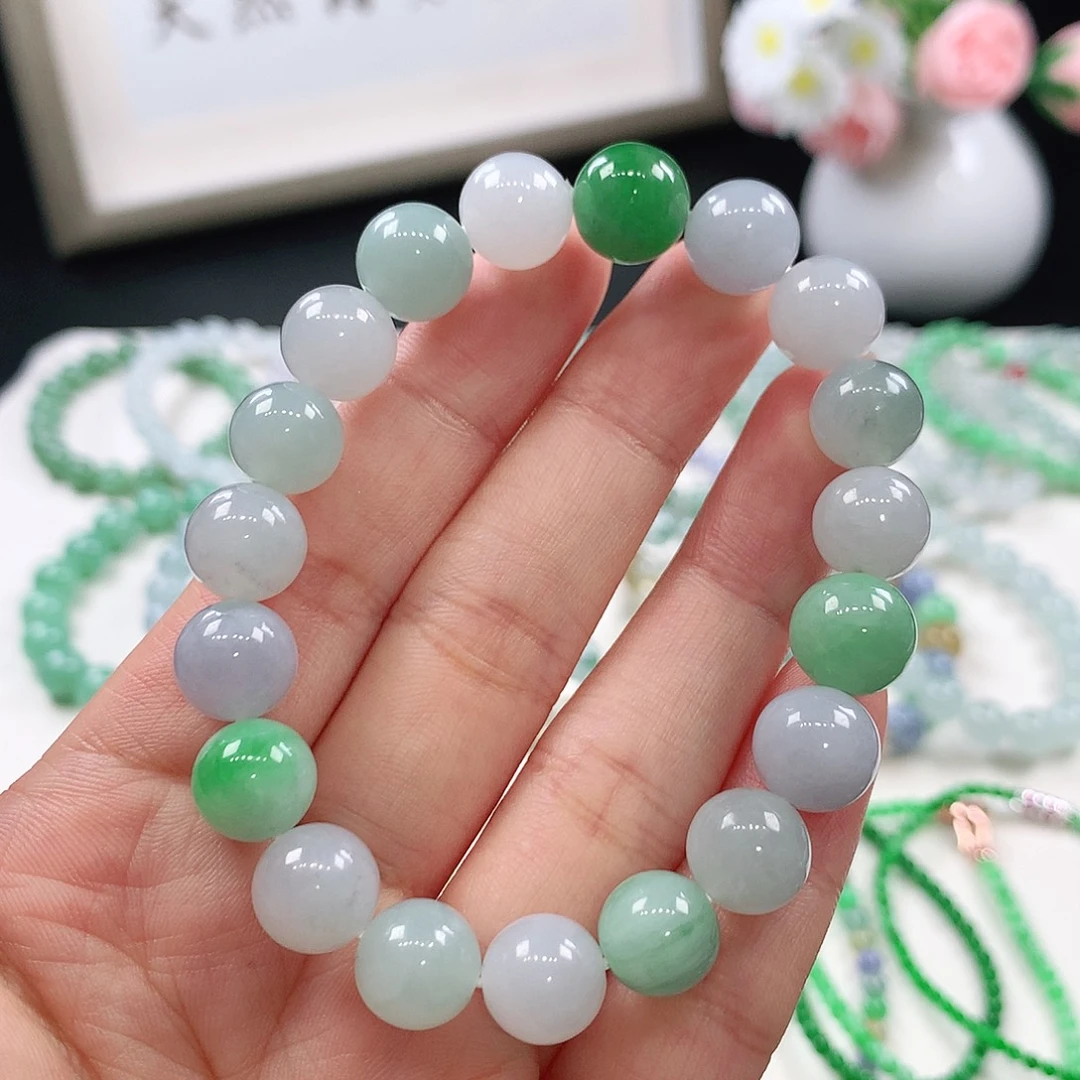 翡翠未镶嵌手链9.5/10.5mm