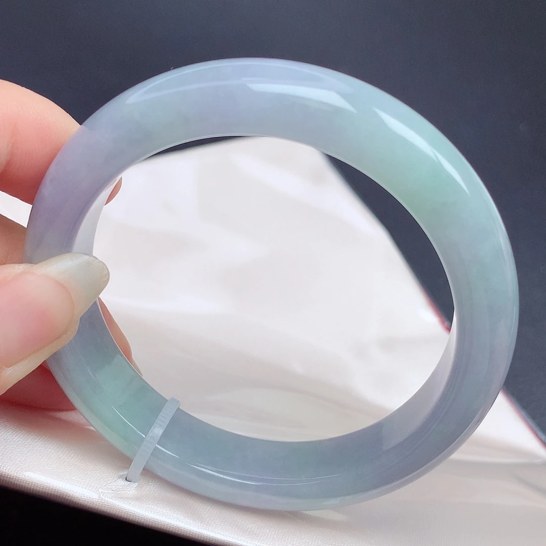 粥***货翡翠手镯未镶嵌57圈口