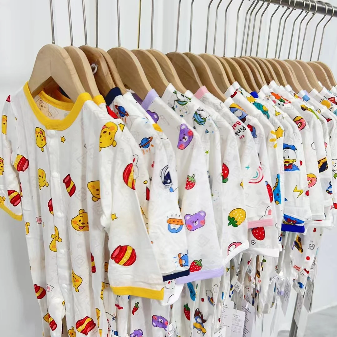 90码    夏款男女宝长短袖哈衣