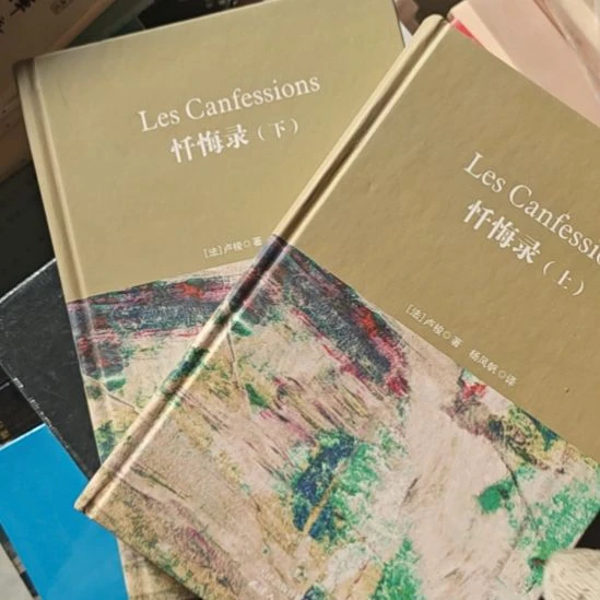忏悔录上下册啊，就是这个没有蜂蜜了啊，没有没有没有封面了。