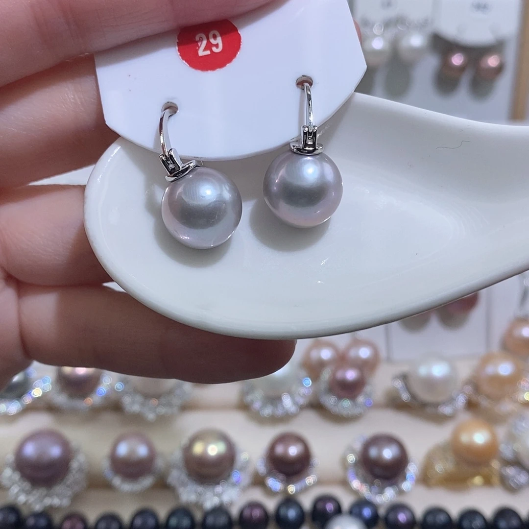 未镶嵌淡水珍珠耳饰w11.9