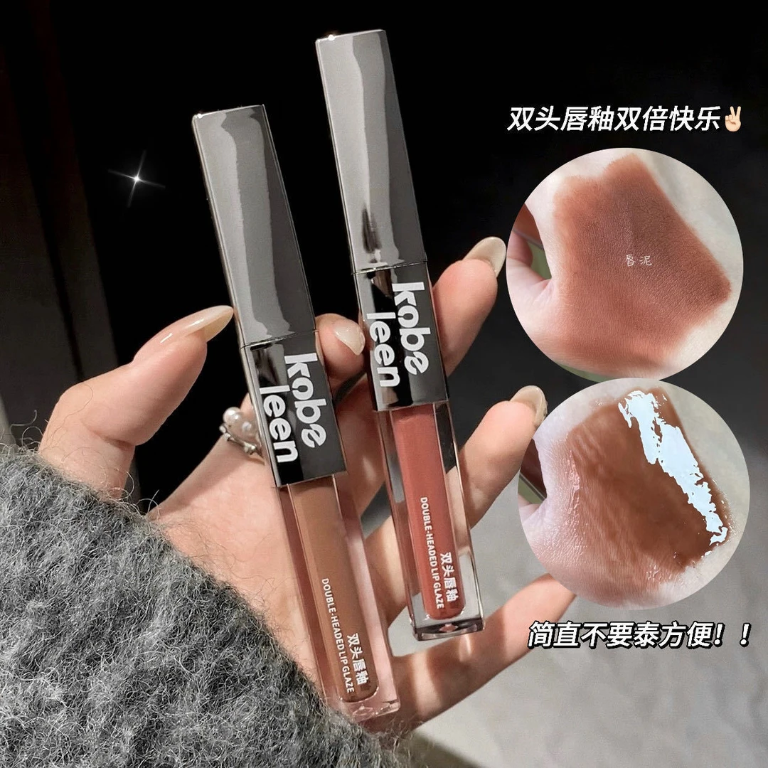 宠粉口红kobeleen双头唇釉口红水光丝绒口红雾面口红滋润唇泥口红