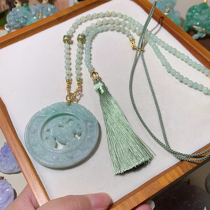 颈饰未镶嵌翡翠翡翠吊坠