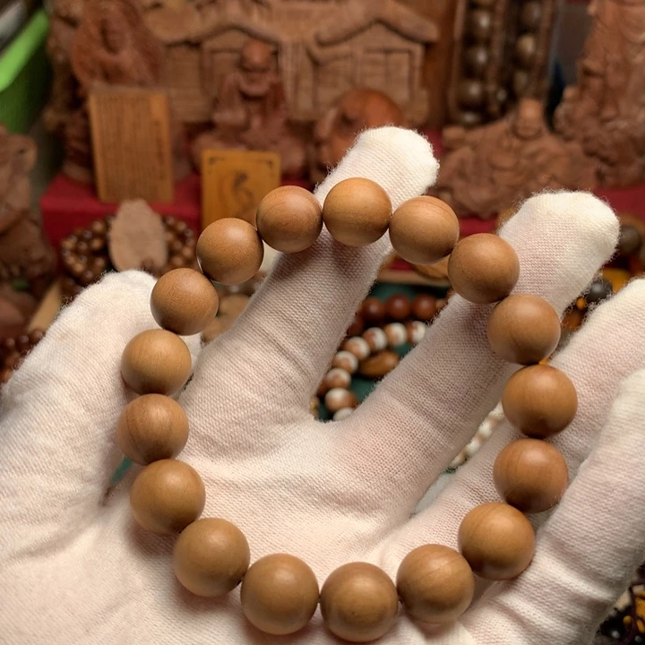 手串/手链檀香木老山檀1.2顺纹奶香