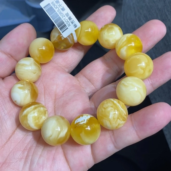 裸石蜜蜡未镶嵌手串