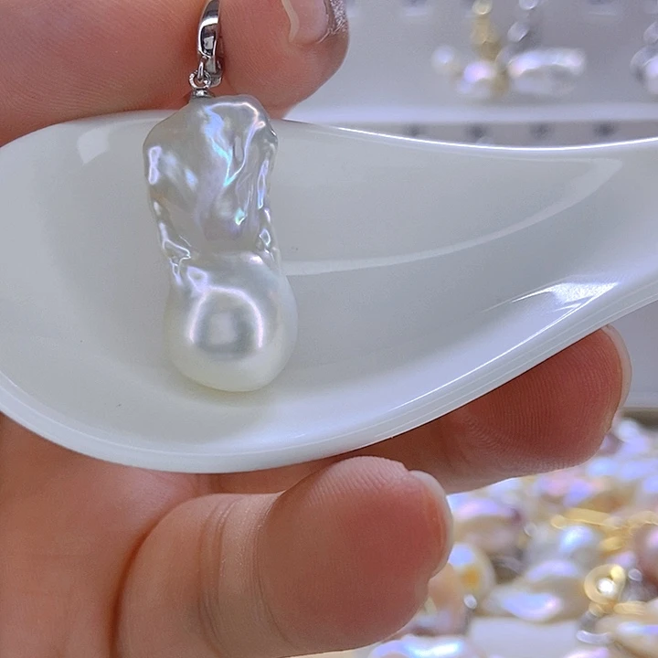 颈饰淡水珍珠银S925镶嵌11