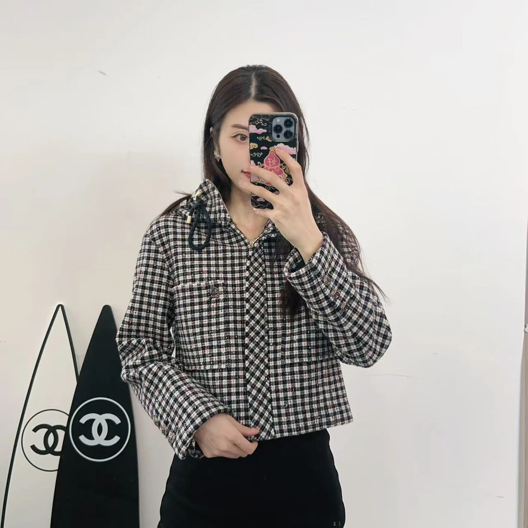 95新 Chanel/香奈儿 麦殿/外套黑色拼红色36码/250106XLH2Z03