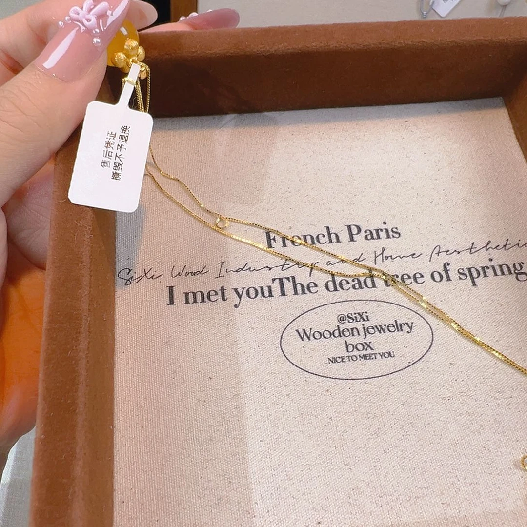 未镶嵌水晶手链银素链金色