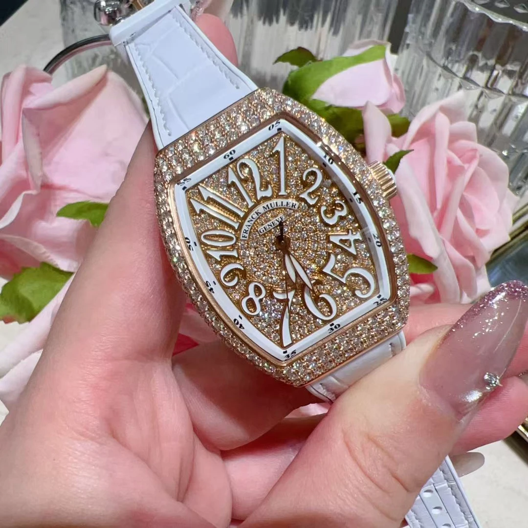 99新 Franck Muller/法兰克穆勒 满天星酒桶自动玫金32*42盘盒证