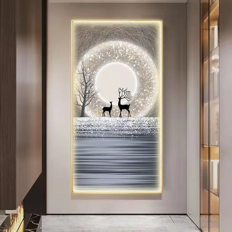 现代简约玄关装饰画简约风景画入户挂画挂画装饰画