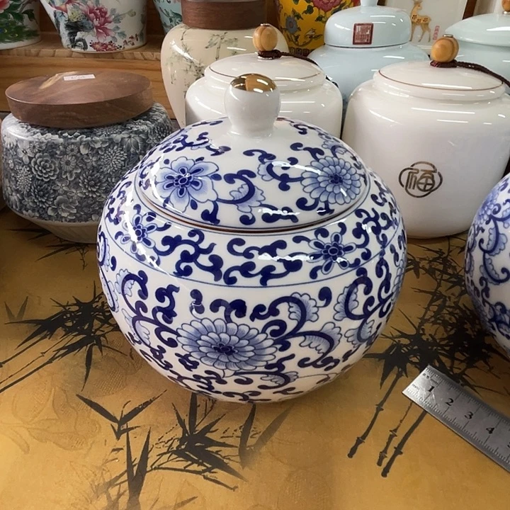 家用陶瓷茶叶罐储物罐