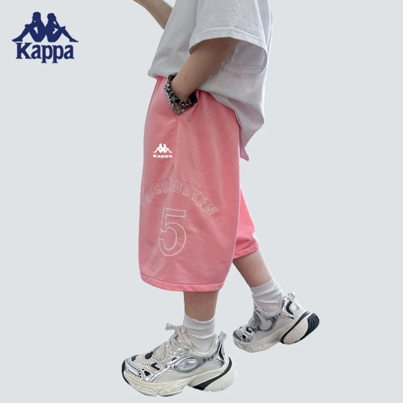 Kappa Kids【卡帕专柜撤店】夏季休闲针织薄款重磅百搭洋气休闲中裤