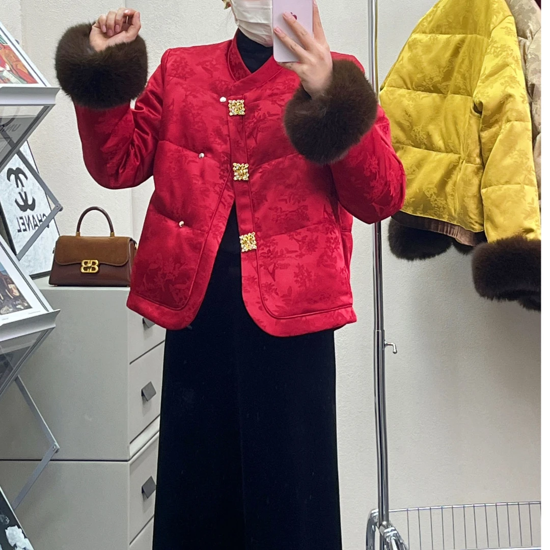 Jz857169#实体门店国风棉外套加厚冬季棉服国风新中式外套