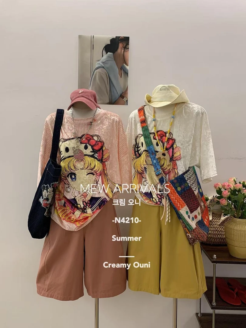 杨杨 时尚卡通百搭T恤N4210