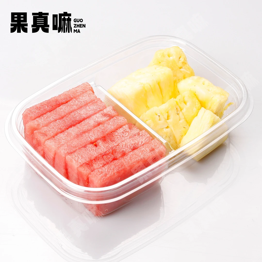 【鲜果切】西瓜+凤梨双拼果切.350g