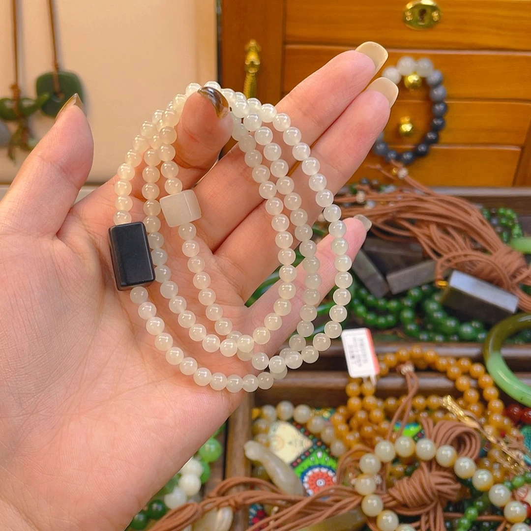 和田玉未镶嵌手链