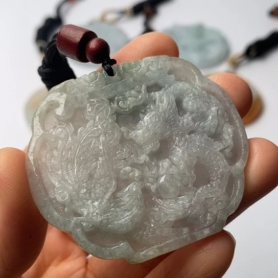 翡翠未镶嵌挂件翡翠