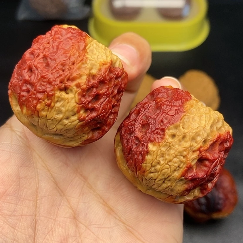 【闪购商品】把件文玩核桃41尺牡丹绣球