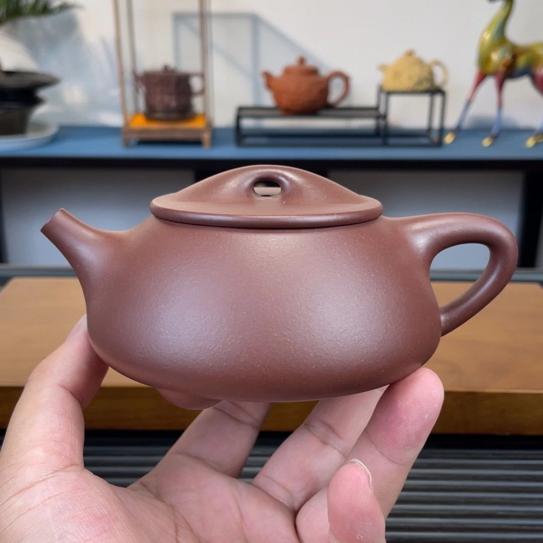 茶壶紫砂紫泥景舟石瓢300cc