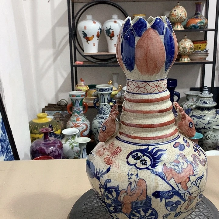 陶摆件博古架陶瓷摆件