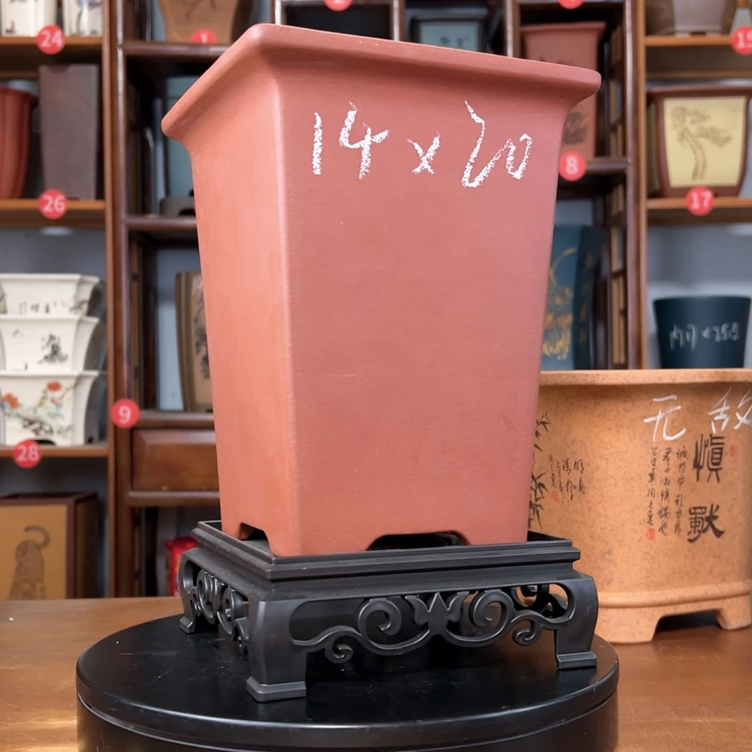 【闪购商品】紫砂花盆周之夏精品紫砂花盆