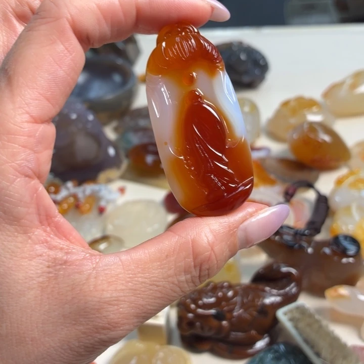 玛瑙/玉髓未镶嵌吊坠(不含链)