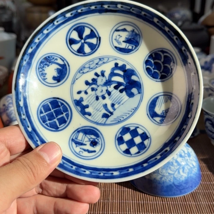 青花瓷器杯子茶具