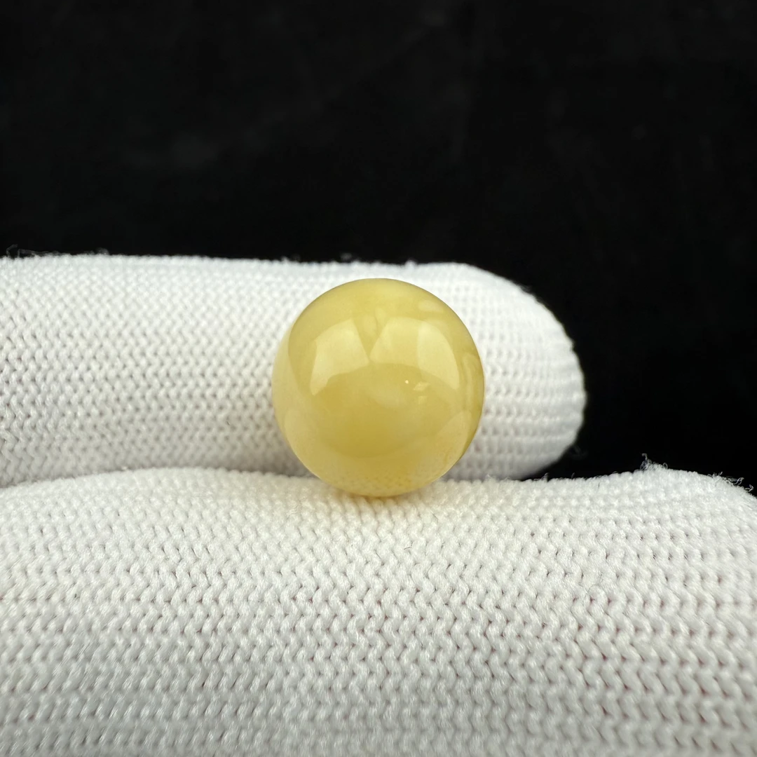 D3582天然蜜蜡 微瑕特价圆珠 13mm支持复检假一罚四