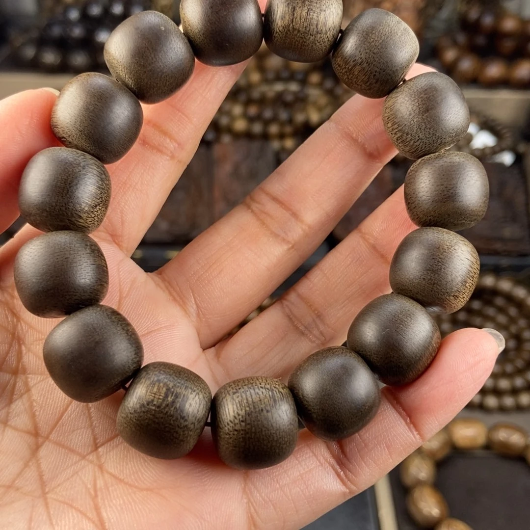 沉香手串用****6越南芽庄白棋楠