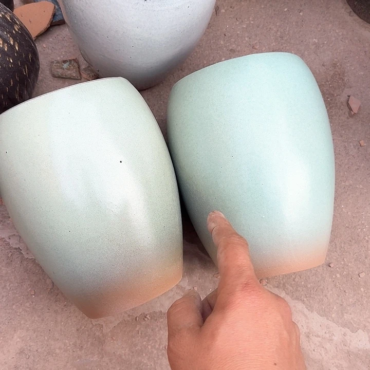 红陶微瑕花盆处理来啦