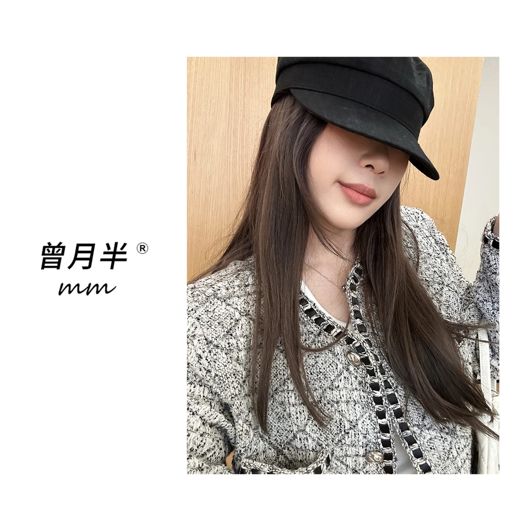 曾月半mm清仓《香香世家》早春珍藏重工对格短款小香风外套！ZS1002