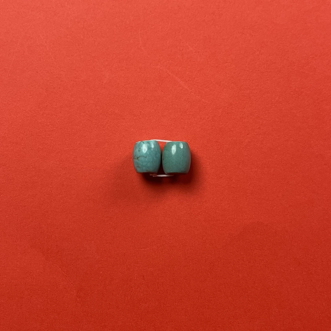 老矿绿松对珠 6821