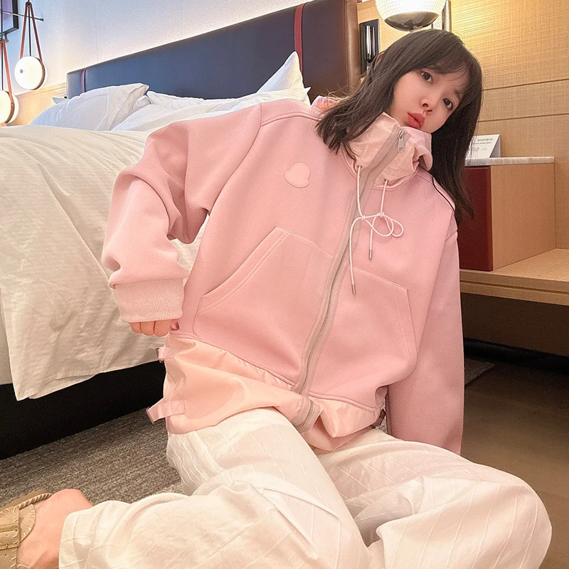 BETTER JOELAY -【睿雅仕服】高级感格纹拼接设计工装百搭外套Z4410