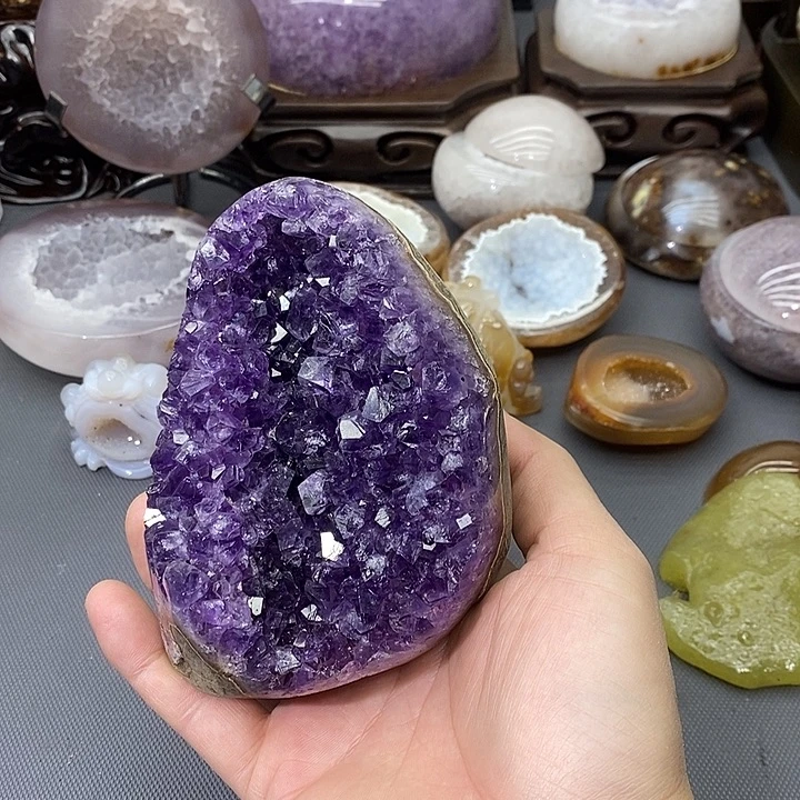 紫晶摆件未镶嵌紫晶