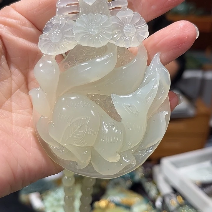 未镶嵌岫玉毛衣链