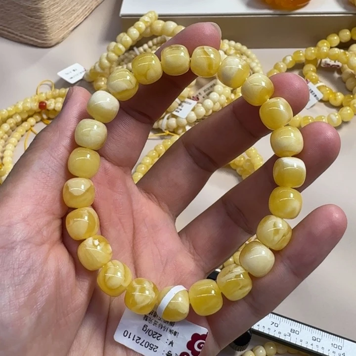 手链琥珀未镶嵌9mm单圈