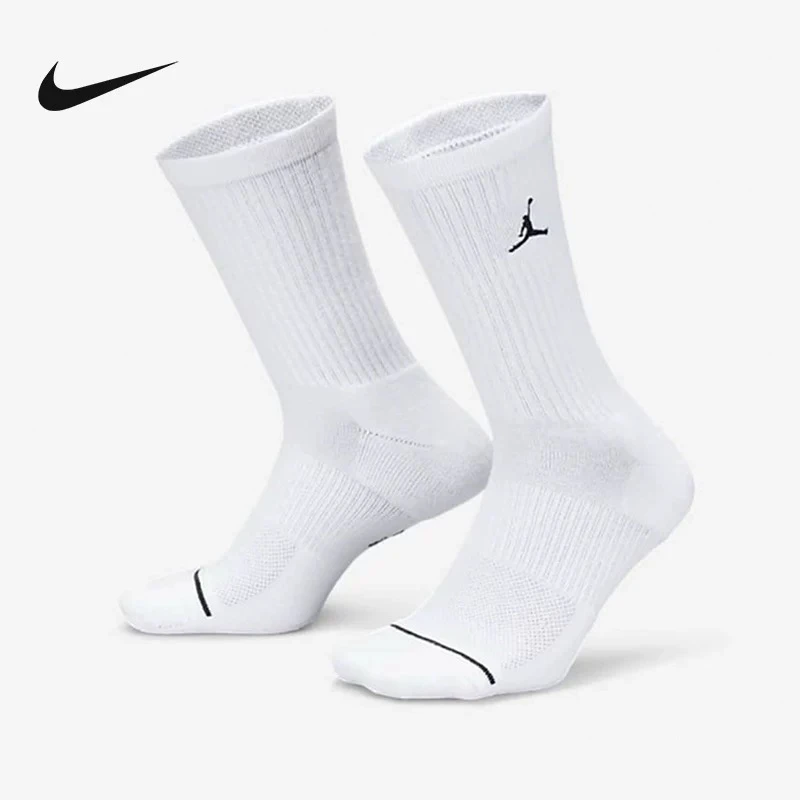 耐克/NIKE中筒运动袜袜白色透气速干休闲袜子 DX9632100 #HB