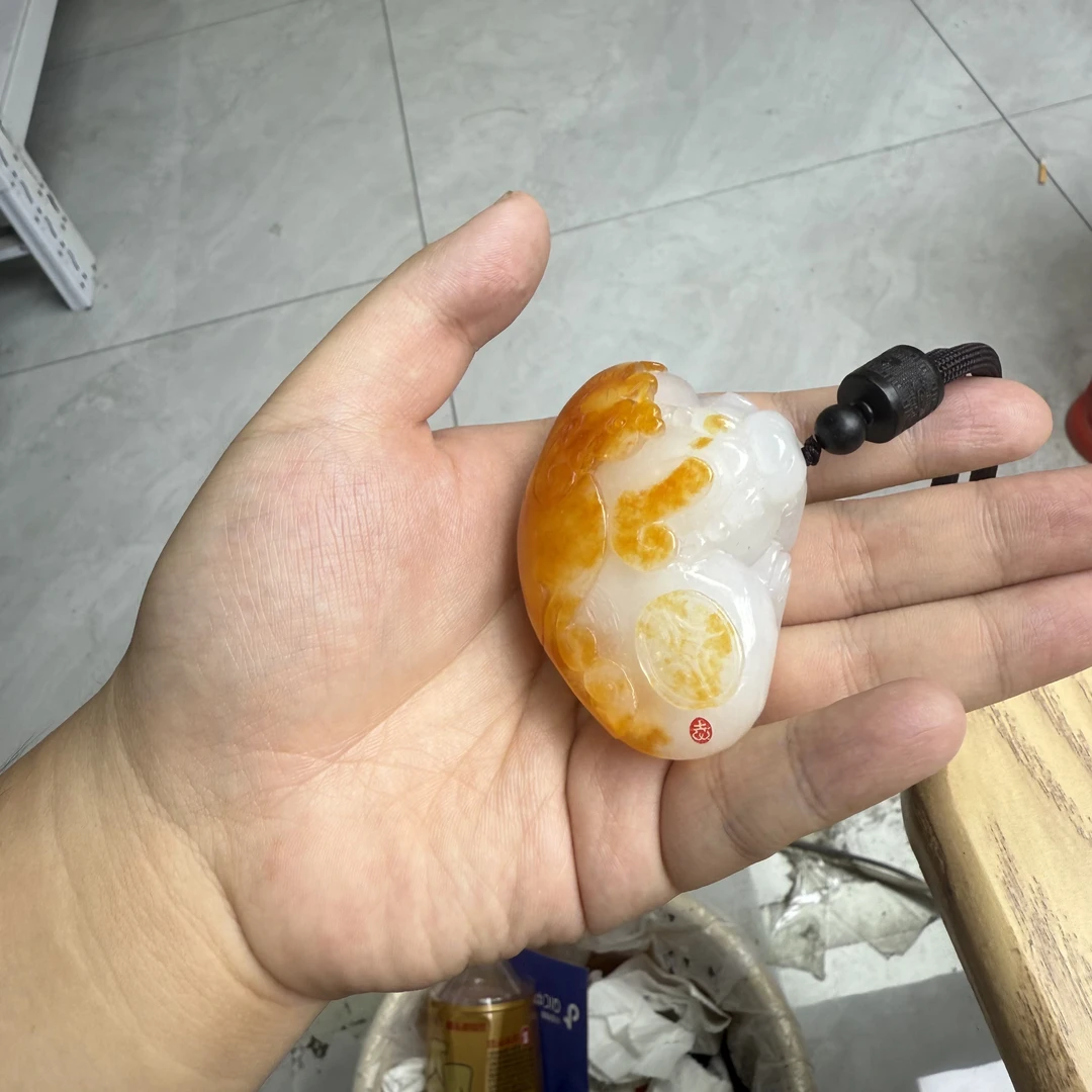 石包沁色貔貅手把多样性发货拍一发一