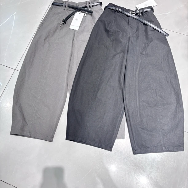 新款韩版百搭高腰显瘦气球裤女夏季休闲九分裤