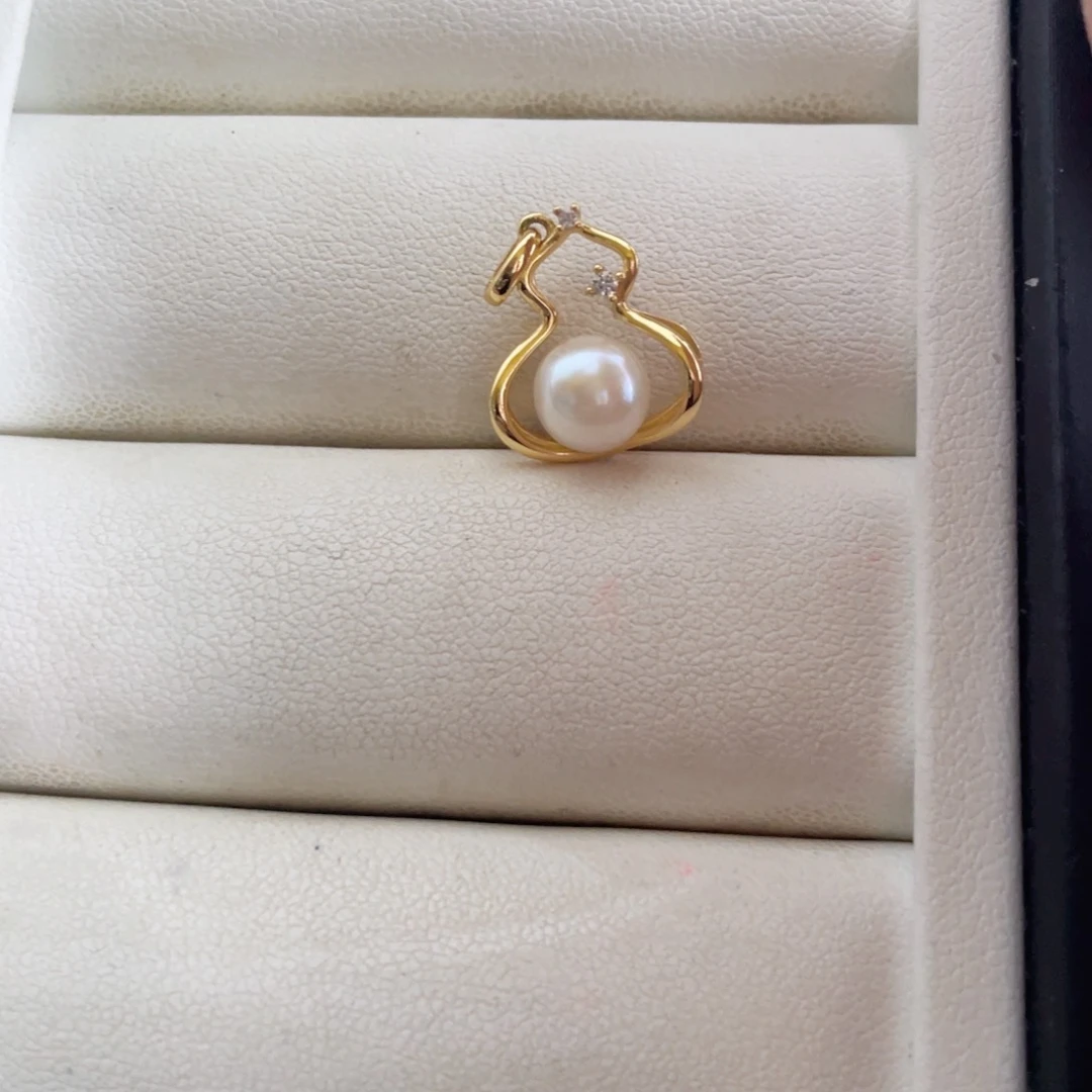 银S925镶嵌戒指海水珍珠