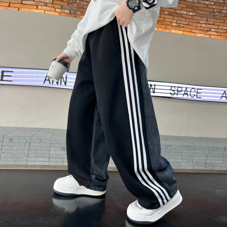 男童裤子春秋款2025新款中大童秋装洋气时髦运动裤男孩休闲长裤潮